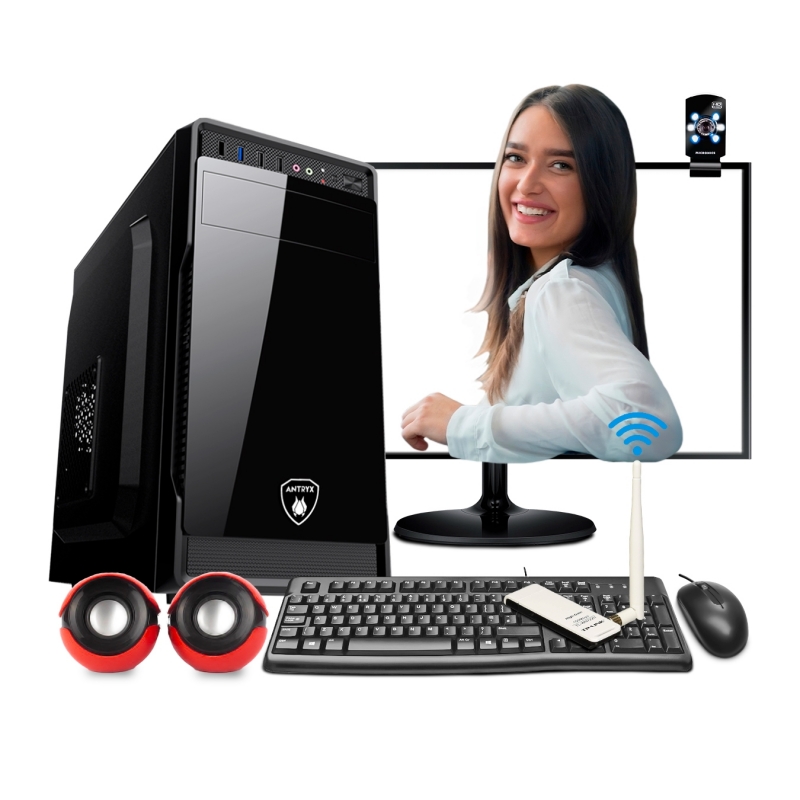 PC I7 14700 RAM 16GB, SSD 500GB, DISCO HDD 2TB, TARJETA MADRE H610, MONITOR 24 FULL HD, TECLADO Y MOUSE, FUENTE PODER REAL 350W